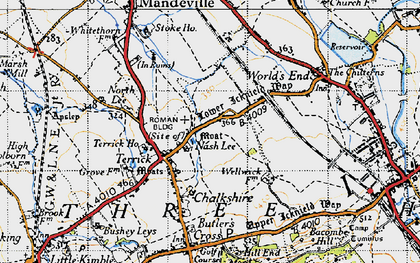 Old map of Nash Lee in 1946