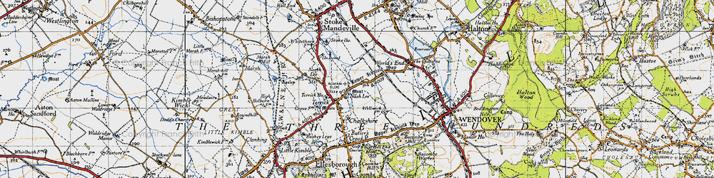 Old map of Nash Lee in 1946