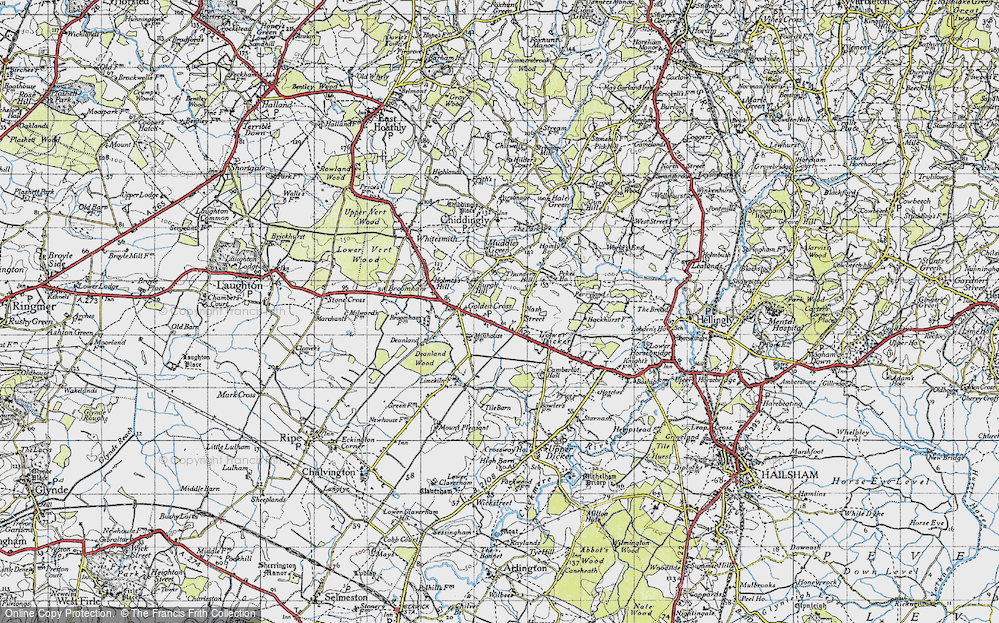 Old Map of Nash Street, 1940 in 1940