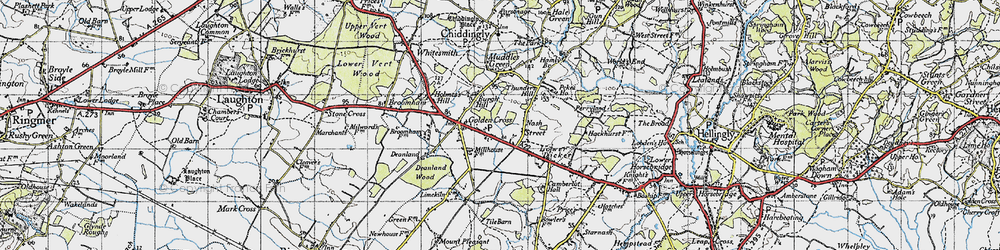 Old map of Nash Street in 1940