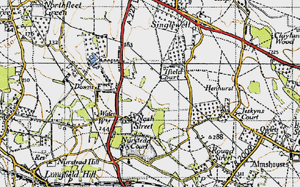 Old map of Nash Street in 1946