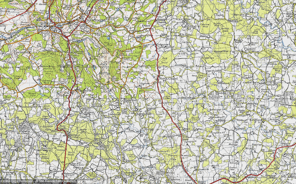 Old Map of Navant Hill, 1940 in 1940