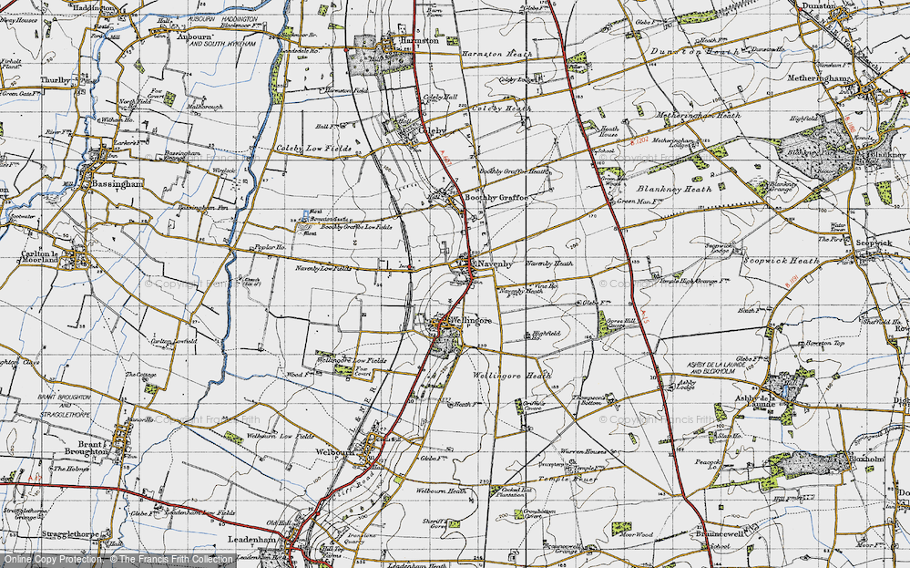 Old Map of Navenby, 1947 in 1947