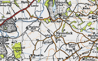 Old map of Navestock Heath in 1946