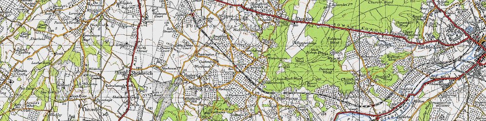 Old map of Neames Forstal in 1946