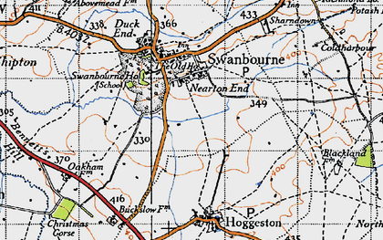 Old map of Nearton End in 1946