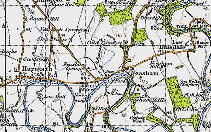 Old map of Neasham Hall in 1947