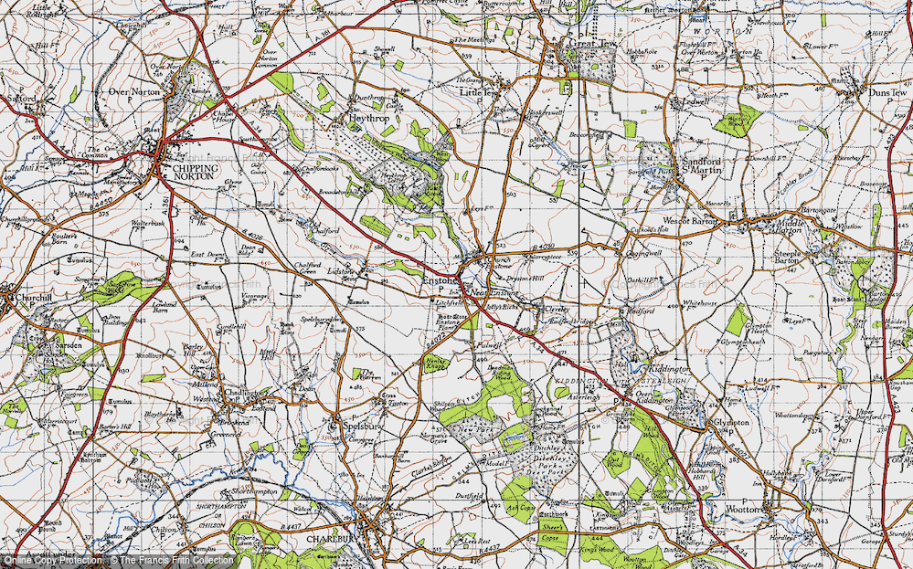 Old Map of Neat Enstone, 1946 in 1946