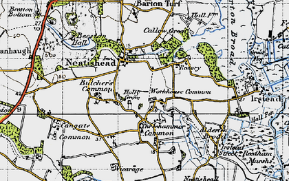Old map of Neatishead in 1945