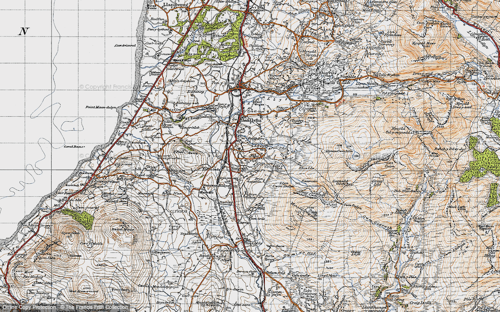Old Map of Nebo, 1947 in 1947