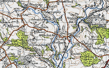 Old map of Neen Sollars in 1947
