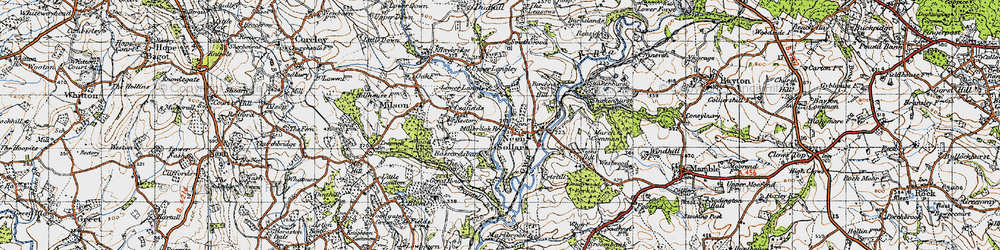 Old map of Bassardsbank in 1947