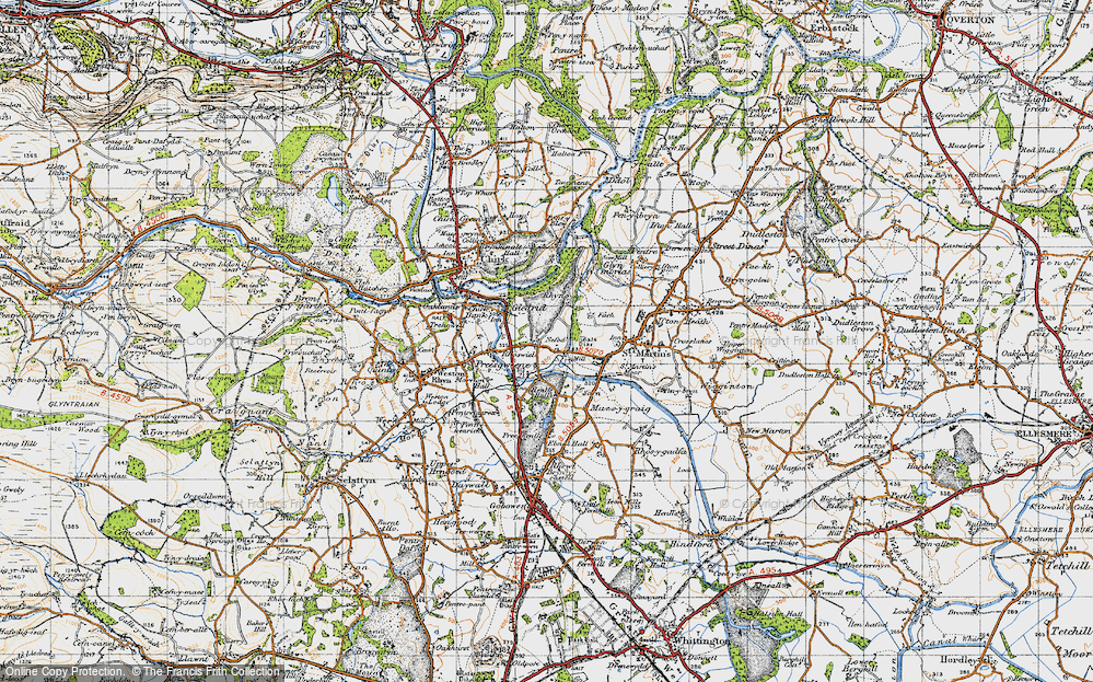 Old Map of Nefod, 1947 in 1947