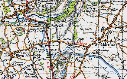 Old map of Nefod in 1947