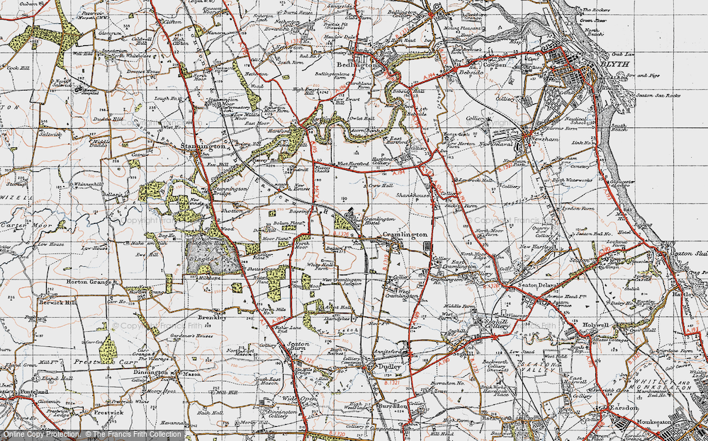 Old Map of Nelson Village, 1947 in 1947