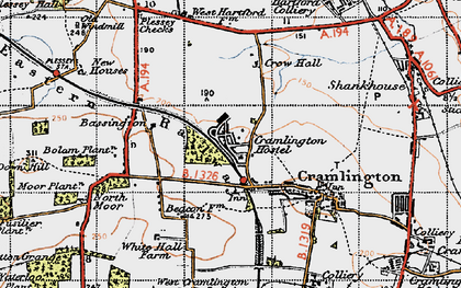 Old map of Nelson Village in 1947