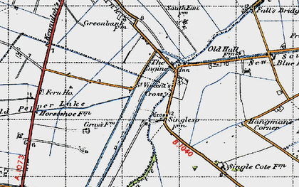 Old map of Nene Terrace in 1946