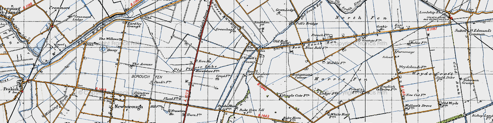 Old map of Nene Terrace in 1946