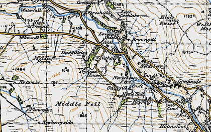 Old map of Nenthall in 1947
