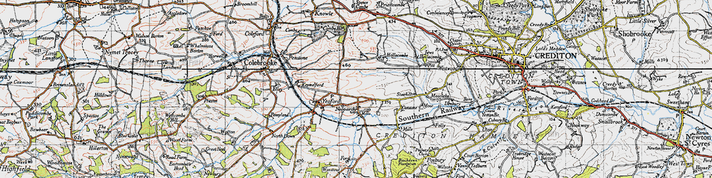 Old map of Neopardy in 1946