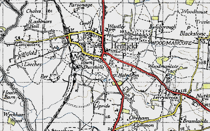 Old map of Nep Town in 1940
