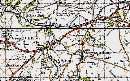 Old map of Nepgill in 1947