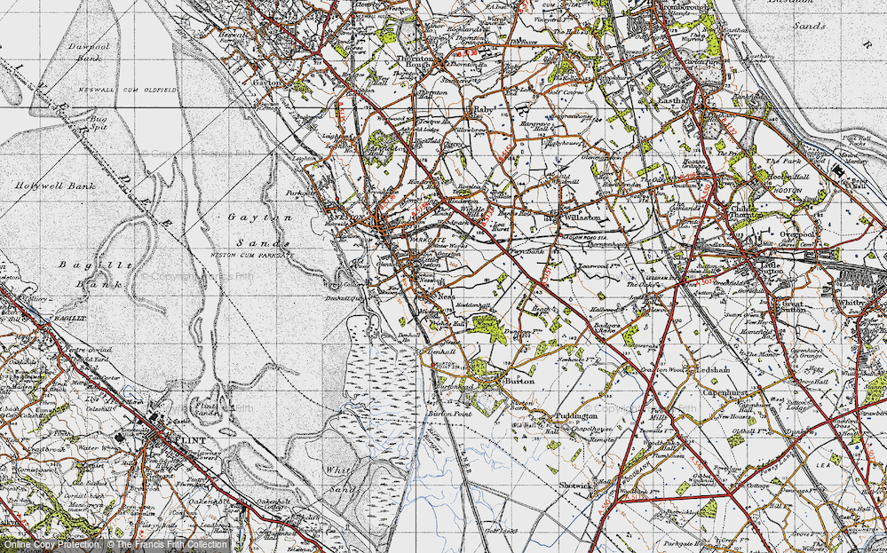 Old Map of Nessholt, 1947 in 1947