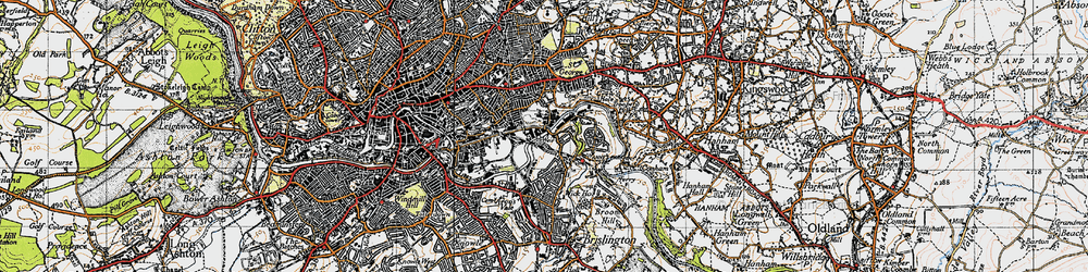 Old map of Netham in 1946