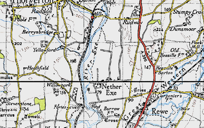 Old map of Willowpark in 1946