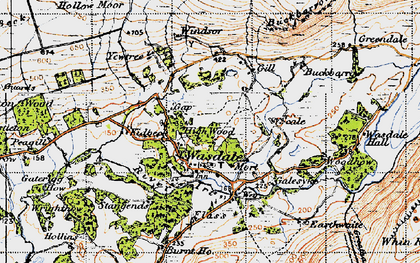 Old map of Bengarth in 1947