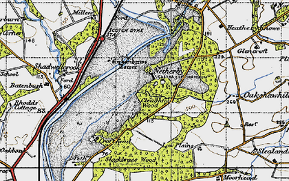 Old map of Batenbush in 1947