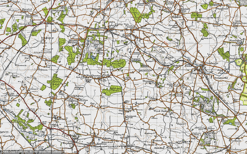 Old Map of Nethergate, 1946 in 1946