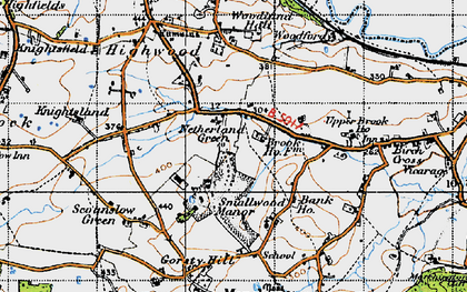 Old map of Highwood in 1946