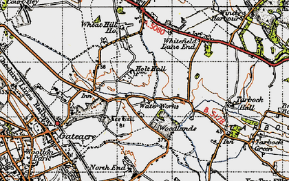 Old map of Netherley in 1947