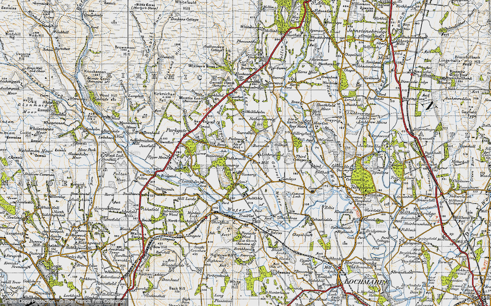 Old Map of Nethermill, 1947 in 1947