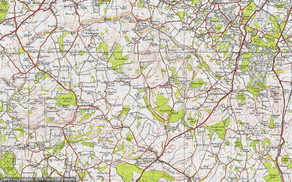 Old Map of Netherton, 1945 in 1945