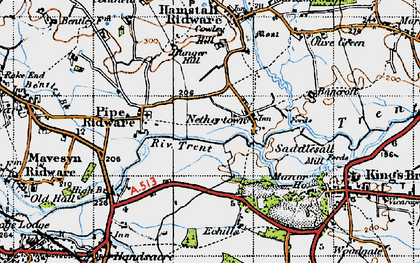 Old map of Nethertown in 1946