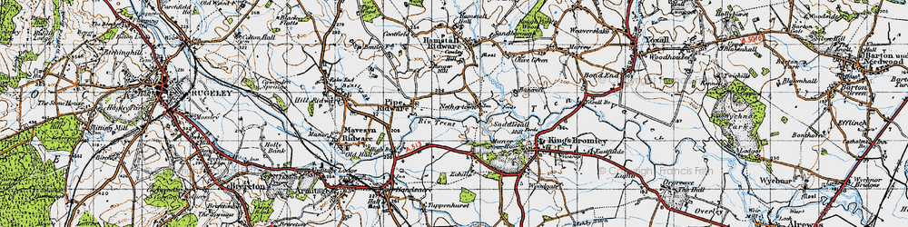 Old map of Nethertown in 1946