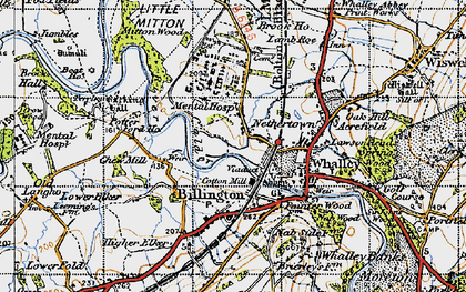 Old map of Calderstones Hospital in 1947