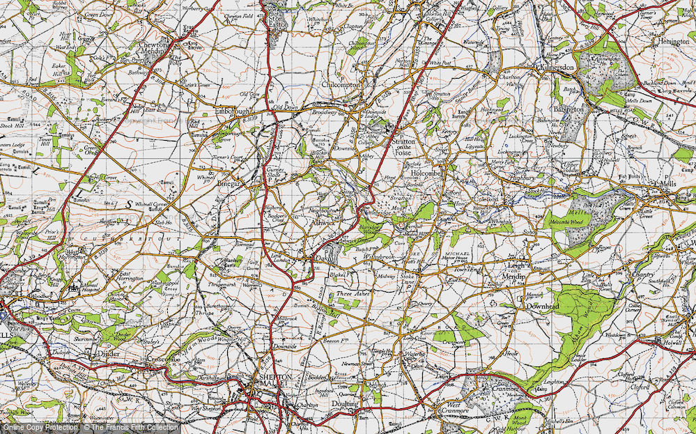 Old Map of Nettlebridge, 1946 in 1946