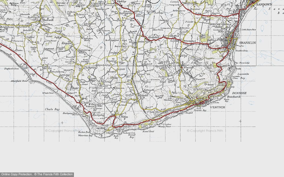 Old Map of Nettlecombe, 1945 in 1945