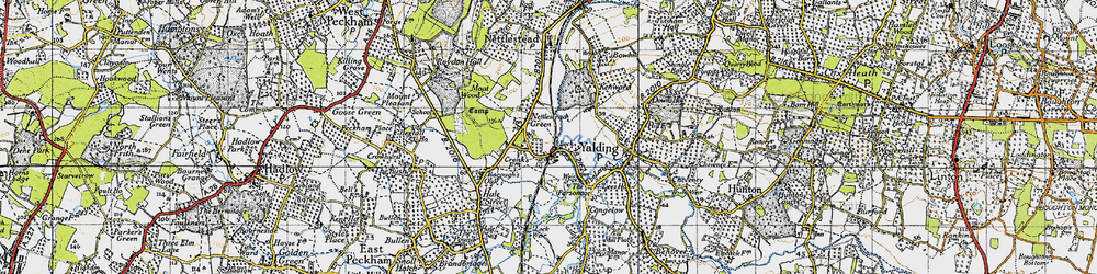 Old map of Bow Hill Ho in 1946