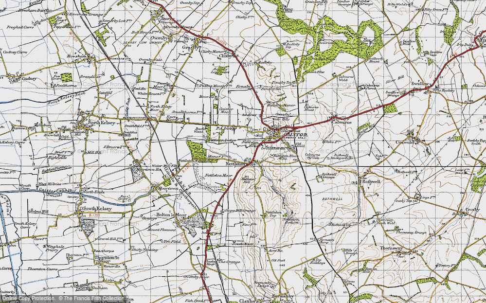 Old Map of Nettleton, 1946 in 1946