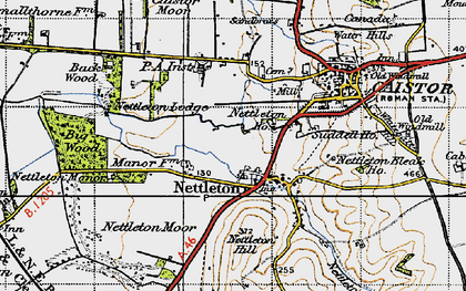 Old map of Nettleton in 1946