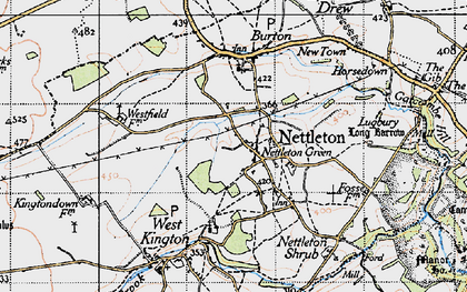 Old map of Nettleton Green in 1946