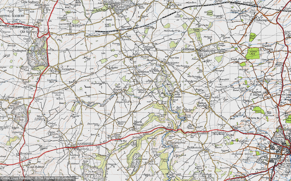 Old Map of Nettleton Shrub, 1946 in 1946