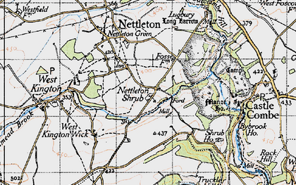 Old map of Nettleton Shrub in 1946