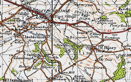 Old map of New Beaupre in 1947