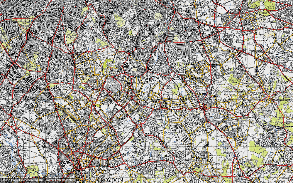 Old Map of New Beckenham, 1946 in 1946