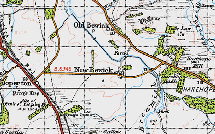 Old map of Tick Law in 1947